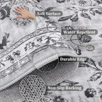 Yamaziot Washable Runner Rug 2x6 – Non Slip Boho Floral Hallway Runner Rug - Image 6