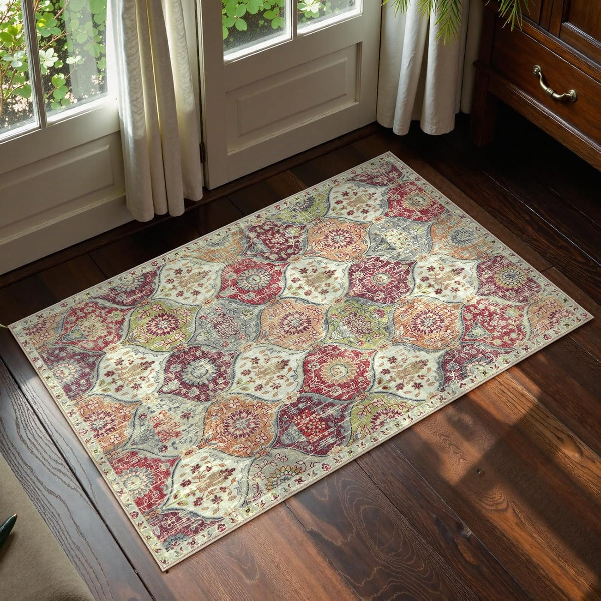 Lahome Moroccan Small Area Rug, 2x4 Rugs for Entryway Kitchen Bedside