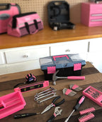 Apollo Tools 53 Piece Household Tool Set, Pink DT9773P