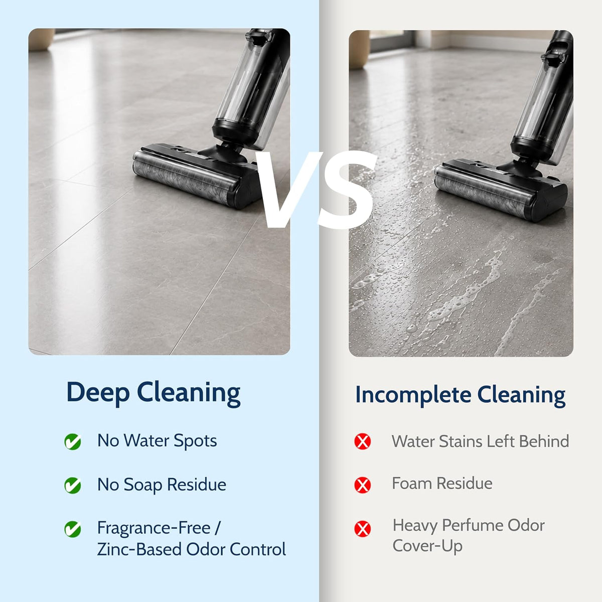 Floor Cleaning Solution Refill Compatible with Tineco, 68 fl oz Unscented, Pet Urine Odor, Robot Vacuum Mop, Cordless Wet/Dry Vacuum Mop, iFLOOR Series, FLOOR ONE S3/S5/S6/S7/S9