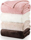 Newwiee 4 Pcs Flanne Fleece Throw Blanket by Newwiee