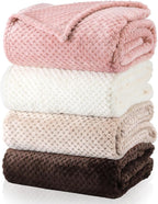 Newwiee 4 Pcs Flanne Fleece Throw Blanket by Newwiee