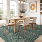 Nakagishi 7x9 Area Rugs Living Room: Washable Boho Large Neutral Soft Farmhouse - Image 5