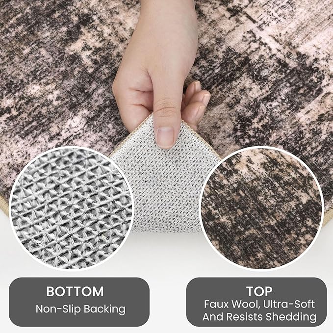 IOHOUZE Abstract Area Rugs 9x12 Ft Washable Large Rugs - Image 3