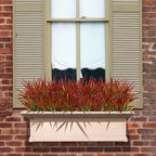 16 Pcs Artificial Plants Outdoor Fake Grass Fall Stems, Red