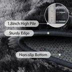 5x8 Ft Large Shag Rugs for Bedroom Living Room Decor for Men Boys, Tie Dyed - Image 5