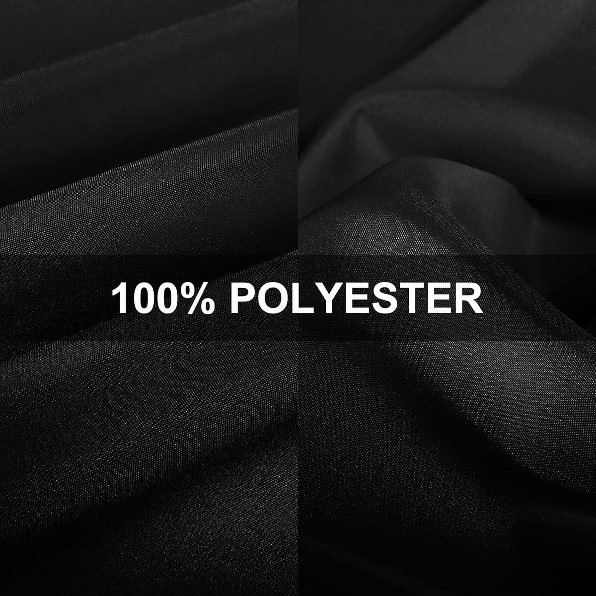 90 Inch Stain and Wrinkle Resistant Washable Polyester Table Cloth, Decorative Table Cloth for Dining Table, Buffet Parties and Wedding,Black