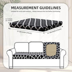 8Pcs Stretch Patio Cushion Covers, Outdoor Couch Covers Replacement, Outdoor - Image 2