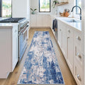 Washable Area Rugs 2'x6' Non-Slip Modern Abstract Soft by RELEANY