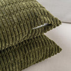 Fancy Homi 4 Packs Boho Moss Green Decorative Throw Pillow Covers 16x16 Inch - Image 4