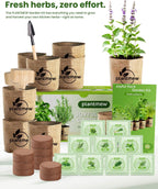 Gift for Women, Mom, Her – 9 Herb Indoor Window Garden Kit