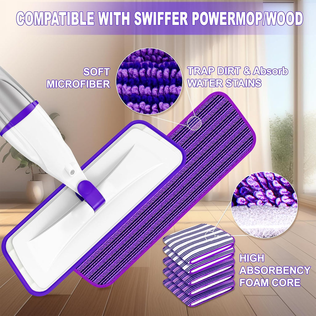 Wet Dry Mops Refillable Hardwood Floor Mop: Spray Mops for Floor Cleaning