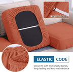 hyha Waterproof Couch Cushion Covers, Sectional Sofa Cushion Slipcovers L Shape - Image 5