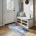 Washable Area Rugs 2'x5' Non-Slip Modern Abstract Soft by RELEANY