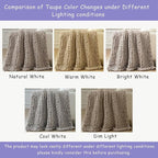 Bigacogo Chunky Knit Throw Blanket - Image 4