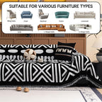 HANDONTIME Boho Couch Cover Blanket Geometric Striped Pet Covers - Image 8
