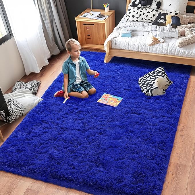 Rugs for Living Room 6x9, Soft Shaggy Modern Shag Area Rug for Bedroom - Image 4