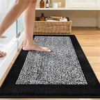 48x24 Long Bathroom Rugs Washable Non Slip, Soft Absorbent Quick Dry Mats - Image 2