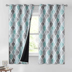 Beauoop 100% Blackout Curtains 54 Inches Long 2 Panels by Beauoop