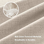 MIULEE 100% Blackout Linen Curtains - Image 3