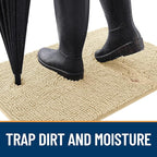 OLANLY Dog Door Mat for Muddy Paws 48x30, Absorbs Moisture and Dirt, Absorbent - Image 2