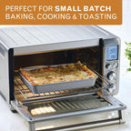 Farberware Bakeware Steel Nonstick Toaster Oven Pan Set, 4-Piece Baking Set, Gray