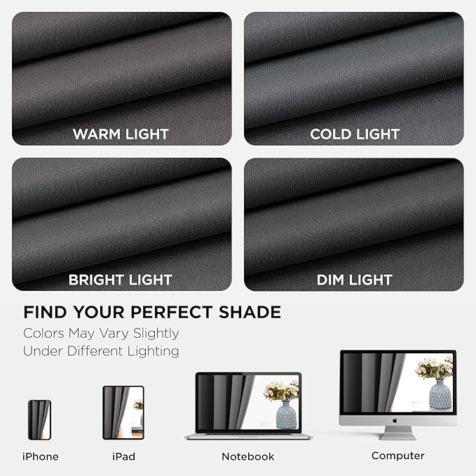 Joydeco Blackout Curtains 84 Inch Length 2 Panels Set, Thermal Insulated Long - Image 7