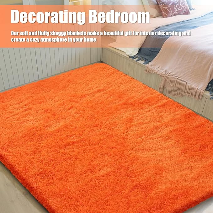 9x12 Fluffy Area Rugs for Living Room, Soft Non-Shedding Indoor Plush Carpet - Image 5