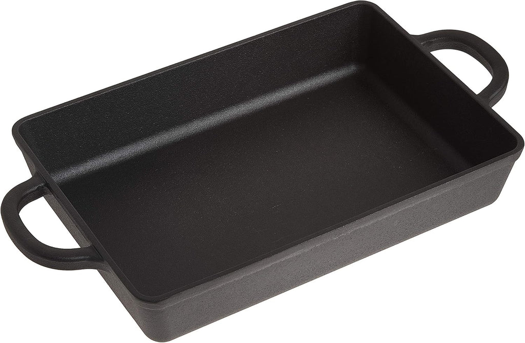 Crock-Pot Artisan 13" Enameled Cast Iron Lasagna Pan – Matte Linen White, Durable Oven Safe Bakeware