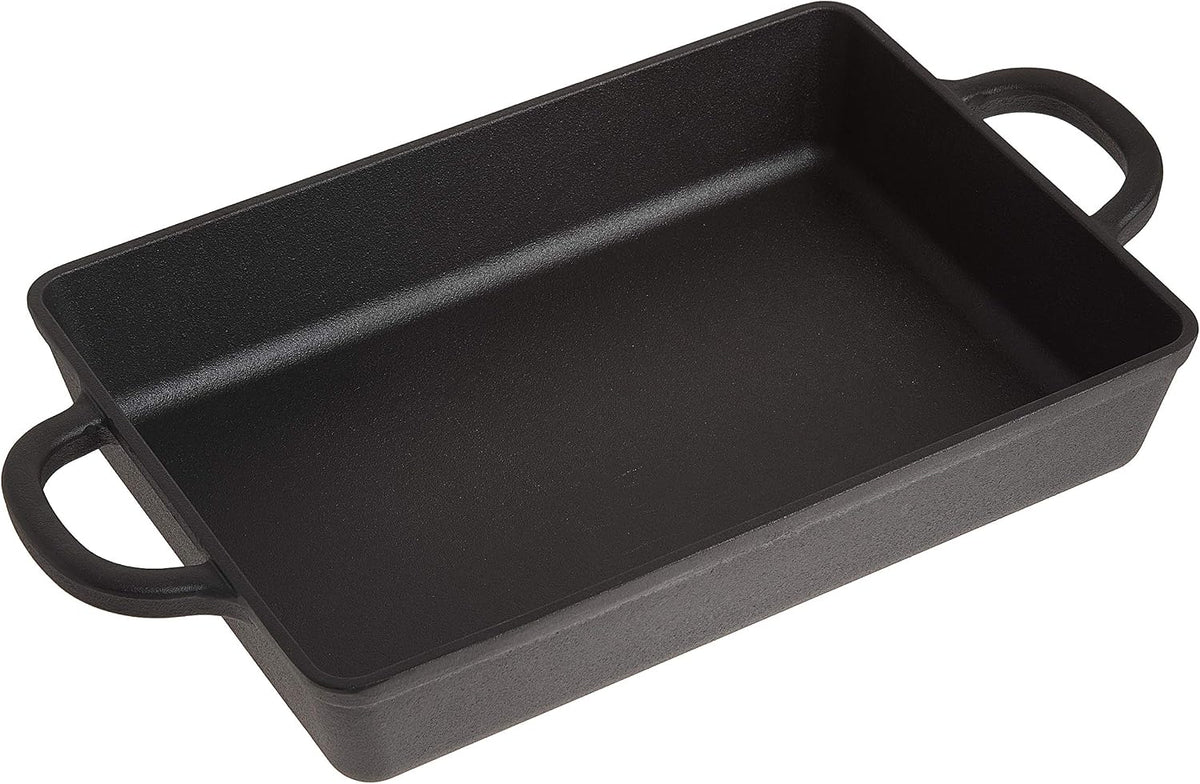 Crock-Pot Artisan 13" Enameled Cast Iron Lasagna Pan – Matte Linen White, Durable Oven Safe Bakeware