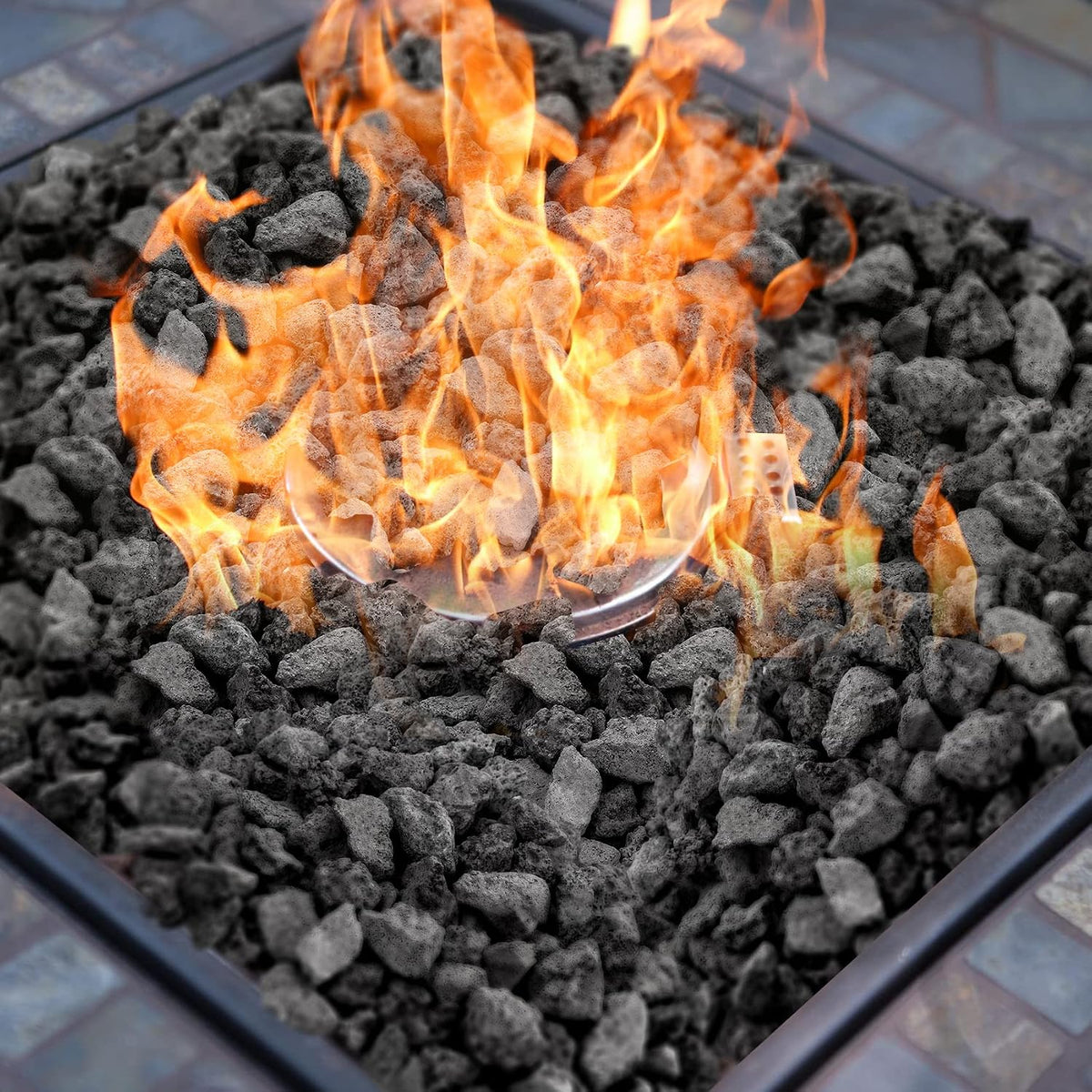 Onlyfire 10Lbs Black Lava Rock for Fire Pit/Fireplace/Gas Grill/Landscaping