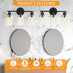 Oil Rubbed Bronze 3-light Bathroom Vanity Light Fixture Over Mirror Sink