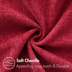 MIULEE Pack of 2 Red Couch Throw Pillow Covers 20x20 Inch Soft Polyester - Image 2