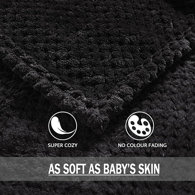 Exclusivo Mezcla Fleece Bed Blanket Twin Size, Super Soft and Warm Blankets - Image 8