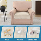 H.VERSAILTEX Velvet Stretch Couch Cushion Cover Plush Cushion Slipcover - Image 3