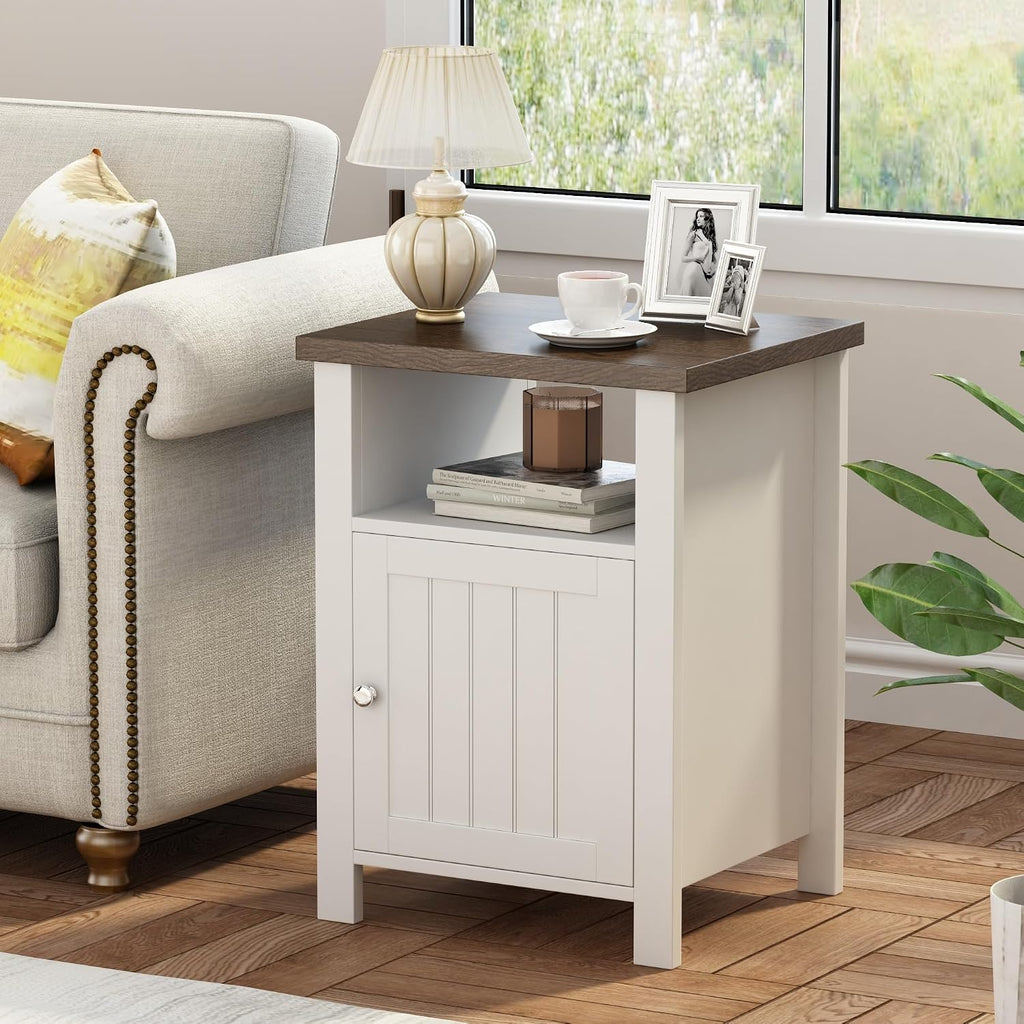 ChooChoo Farmhouse Nightstands with Storage