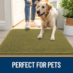 OLANLY Dog Door Mat for Muddy Paws 44x32, Absorbs Moisture and Dirt, Absorbent - Image 6