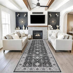 4x10 Washable Hallway Runner Rug: Oriental 10ft Extra Wide Ultra Soft Runners - Image 7