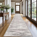 KOZYFLY Modern Abstract Washable Long Runner Rug 2.6x20 Hallway Rug Runner by KOZYFLY