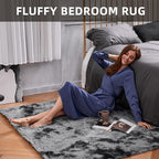 Ophanie Tie-Dyed Black&Grey Area Rugs - Image 5