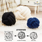 Uvvyui Knot Pillow Ball, Soft Home Decorative Pillows, Round Throw Pillow - Image 4