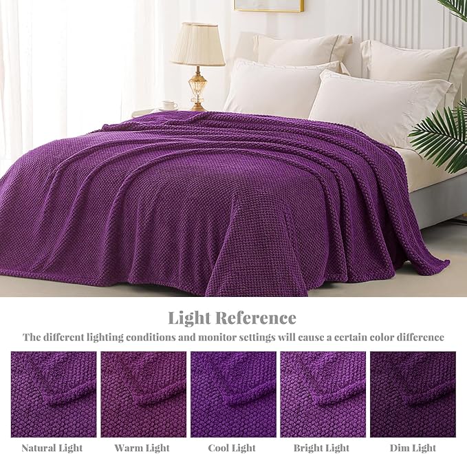 Whale Flotilla Queen Size Fuzzy Fleece Blanket - Image 9
