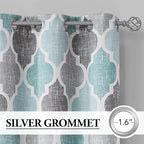 Beauoop 100% Blackout Curtains 63 Inches Long 2 Panels - Image 2