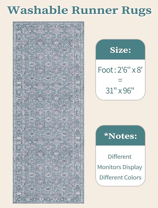 SERISSA Boho Washable Runner Rug - Image 6