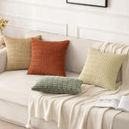 MIULEE Pack of 2 Corduroy Decorative Throw Pillow Covers 18x18 Inch Soft Boho - Image 7