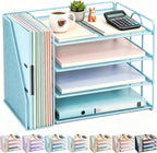 gianotter 4-Tier Paper Organizer With Magazine Holder