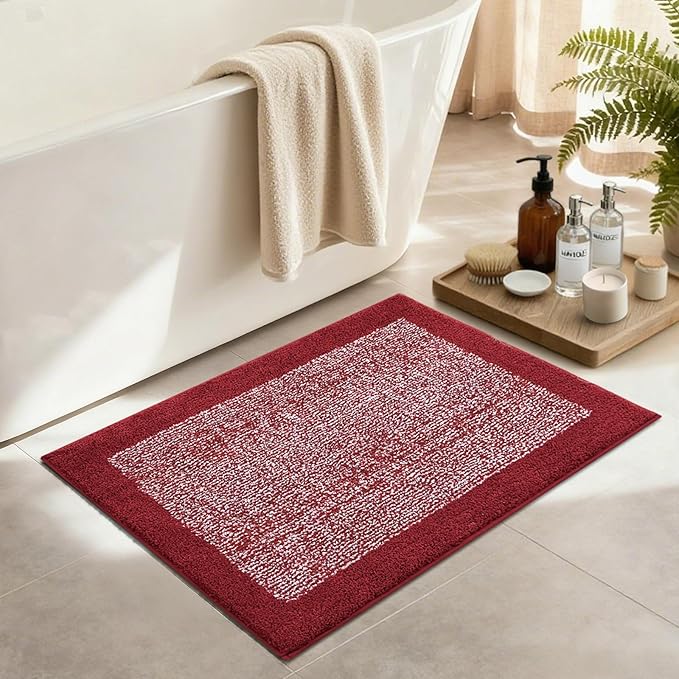 36x24 Large Bathroom Rugs Washable Non Slip, Soft Absorbent Quick Dry Mats - Image 3