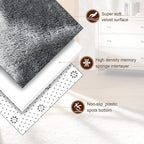 TWINNIS Super Soft Shaggy Rugs Fluffy Carpets, 6x9 Feet, Indoor Modern Plush - Image 2