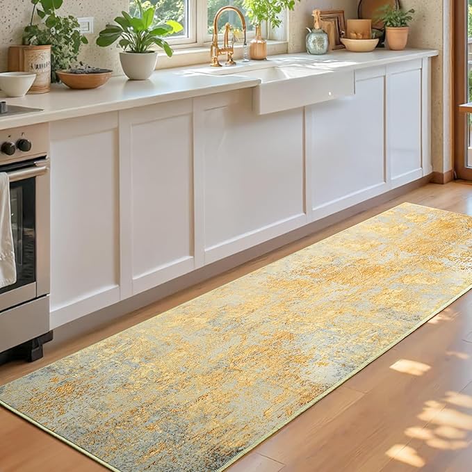 Runner Rug for Kitchen Hallways Runner Rug Non Slip 2'6''x8' Washable Long - Image 2