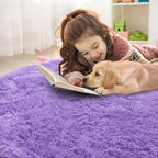 OLANLY Purple Round Rugs for Bedroom - Image 5